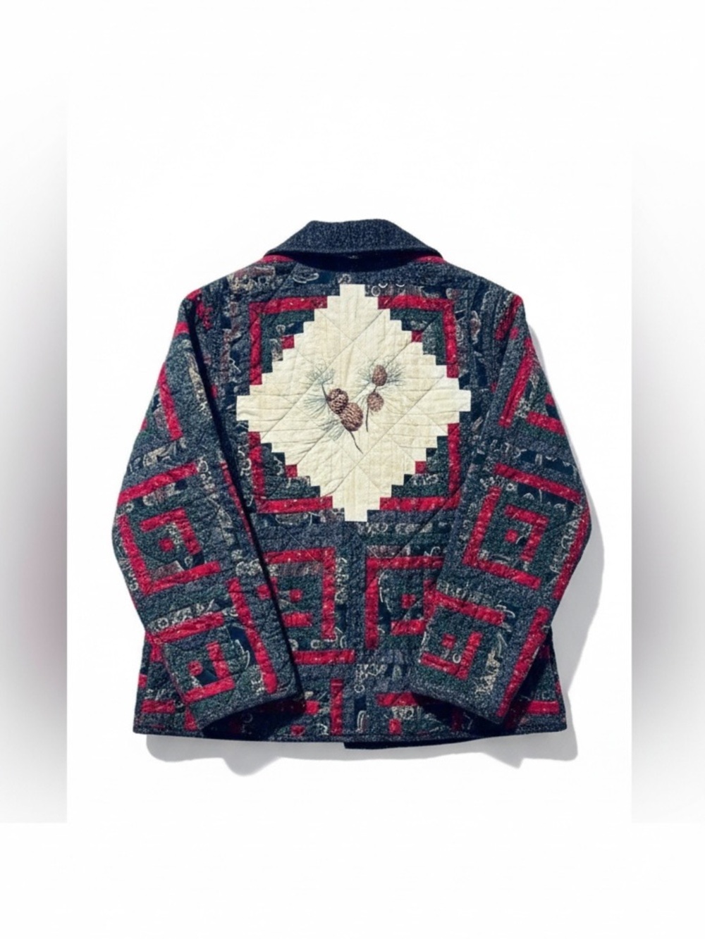 Donna Sharp Quilted Patchwork Jacket Large - image 2